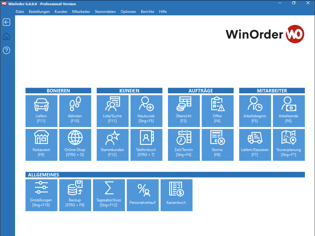 Screenshot of WinOrder 2.5.0.2
